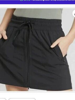 Athleta Black Expedition Skort Active Skirt 12